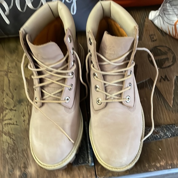 Timberlands Womens nutbuck light Pink ankle boots Size 8 Excellent SOLD - Picture 5 of 10